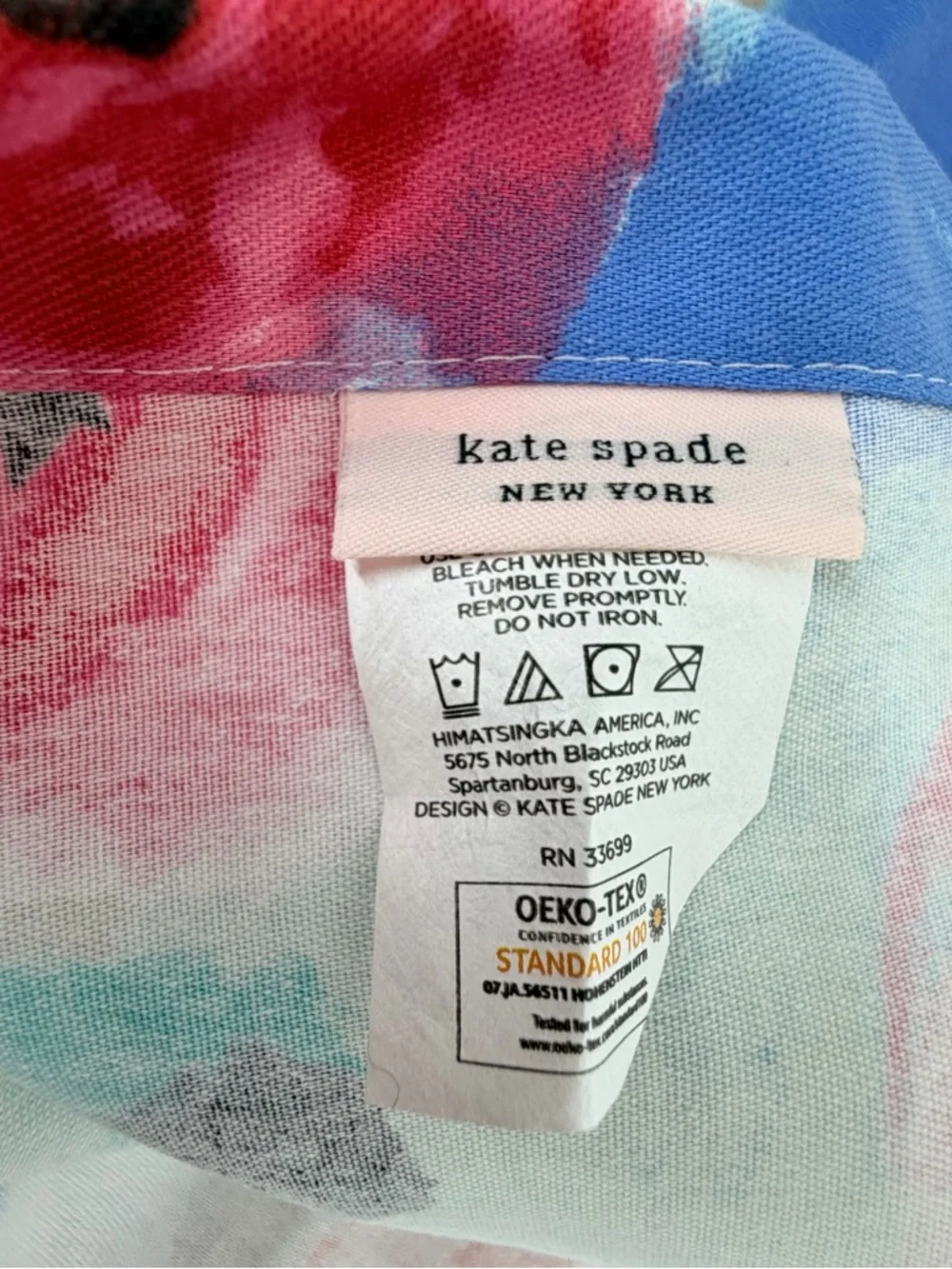 Kate Spade Paintball Shower Curtain 70” x 73
